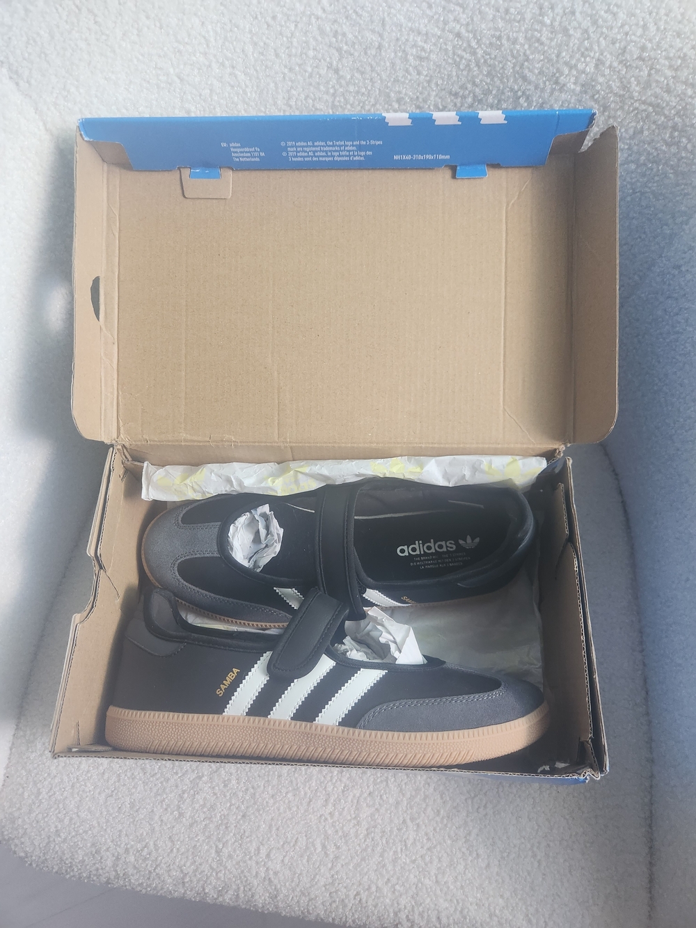 Adidas Samba Jane W Black Leather Sneakers  MARKED SIZE 9 FITS LIKE A 10 - Picture 3 of 16